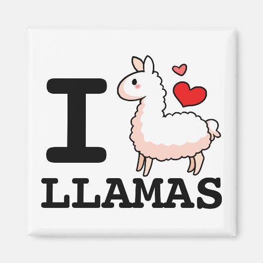 I Llama Llamas Magneet (Voorkant)