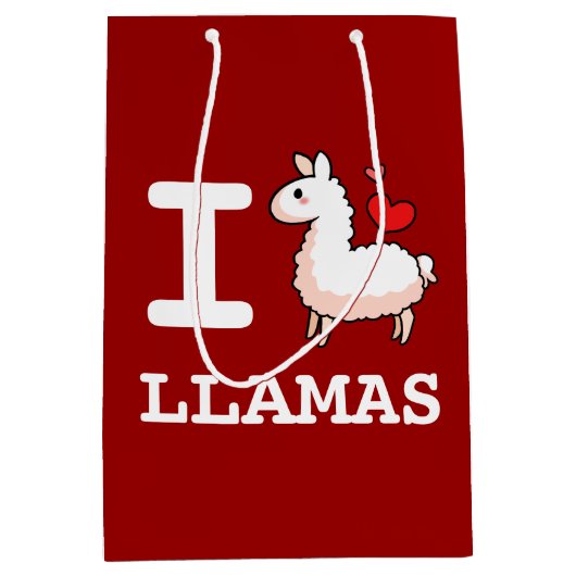 I Llama Llamas Medium Cadeauzakje (Voorkant)