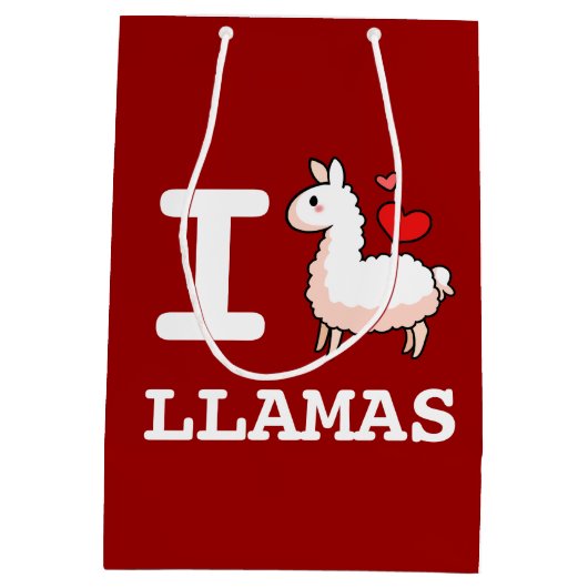 I Llama Llamas Medium Cadeauzakje (Achterkant)