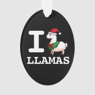 I Llama Llamas Ornament