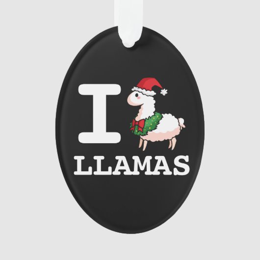 I Llama Llamas Ornament (voorkant)