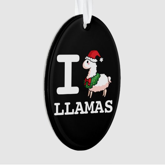 I Llama Llamas Ornament (voorkant)