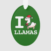 I Llama Llamas Ornament (achterkant)