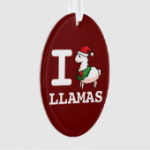 I Llama Llamas Ornament (voorkant)