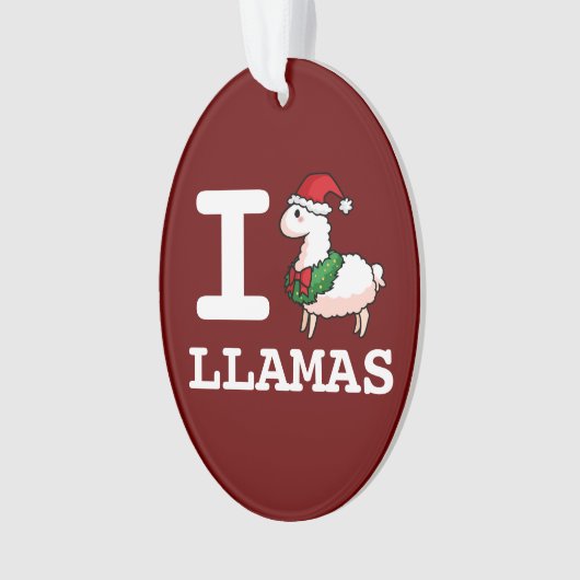 I Llama Llamas Ornament (voorkant)