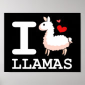 I Llama Llamas Poster (Voorkant)
