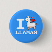 I Llama Llamas Ronde Button 3,2 Cm (Voorkant)