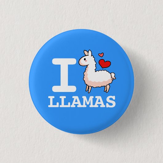 I Llama Llamas Ronde Button 3,2 Cm (Voorkant)