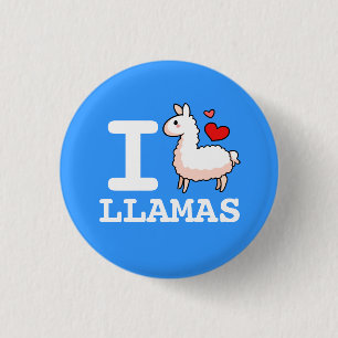 I Llama Llamas Ronde Button 3,2 Cm