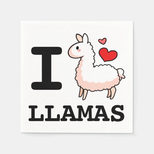 I Llama Llamas Servetten (Voorkant)