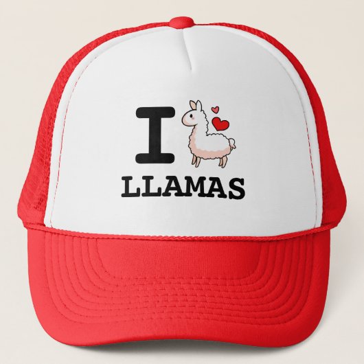 I Llama Llamas Trucker Pet (Voorkant)