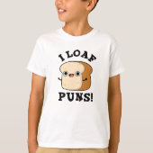 I Loaf Puns Funny Bread Pun T-shirt (Voorkant)