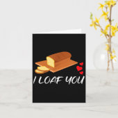 I Loaf You - Funny Pun Valentines Day  Kaart (Gele Bloem)