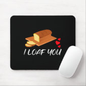 I Loaf You - Funny Pun Valentines Day  Muismat (Met muis)