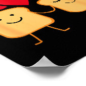 I Loaf You Funny Valentine's Day Bread Lover Gift  Poster (Hoek)