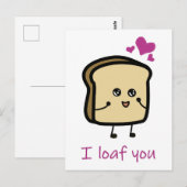 I loaf you postcard postcrossing briefkaart (Voorkant / Achterkant)