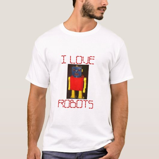I LOEV ROBOTS T-SHIRT (Voorkant)