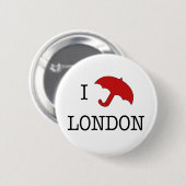 I ☂ Londen (Button) Ronde Button 5,7 Cm (Voorkant /achterkant)