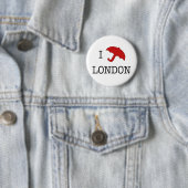 I ☂ Londen (Button) Ronde Button 5,7 Cm (In situ)