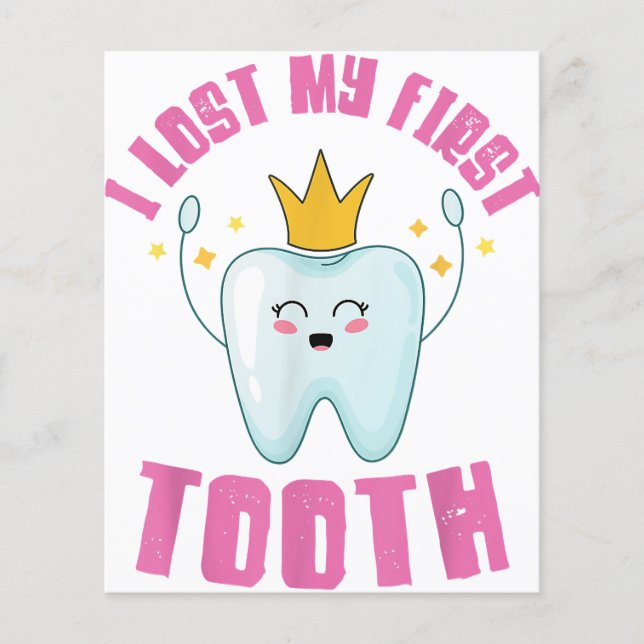 I Lost My First Tooth Teeth Out Kids Gift (Voorkant)