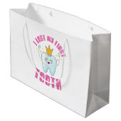 I Lost My First Tooth Teeth Out Kids Gift Groot Cadeauzakje (Achterkant Gekanteld)