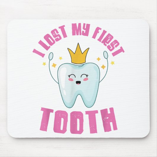 I Lost My First Tooth Teeth Out Kids Gift Muismat (Voorkant)