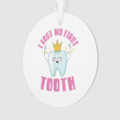 I Lost My First Tooth Teeth Out Kids Gift Ornament (voorkant)