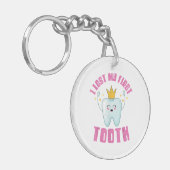 I Lost My First Tooth Teeth Out Kids Gift Sleutelhanger (Voorkant Links)