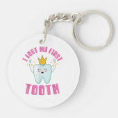 I Lost My First Tooth Teeth Out Kids Gift Sleutelhanger (Achterkant)