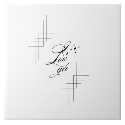I lov ya  tegeltje (Voorkant)
