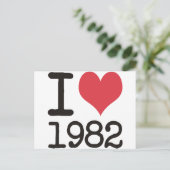 I Love1982 Producten & Design! Briefkaart (Staand voorkant)