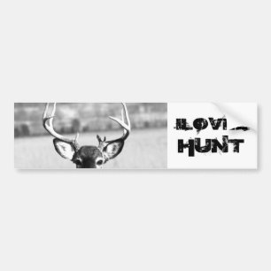 I Love2 Hunt Bumpersticker