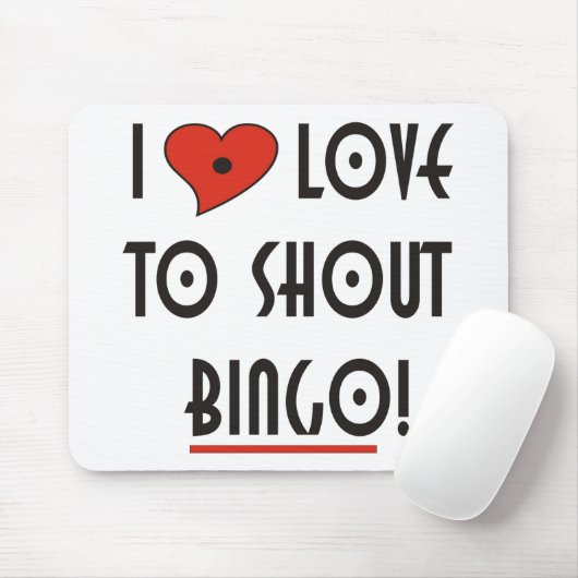 I Love2 Shout Bingo Muismat (Met muis)