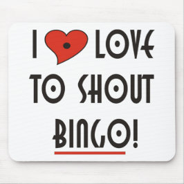 I Love2 Shout Bingo Muismat