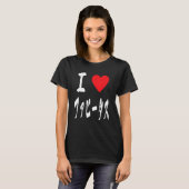 I love ファヒータス Fajitas Tex mex Arrachera Foodie Fan T-shirt (Voorkant volledig)