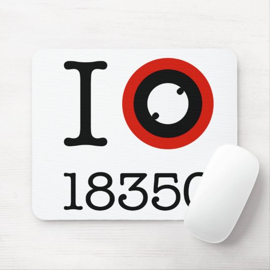 I Love 18350 Li-Ion Batteries Muismat (Met muis)