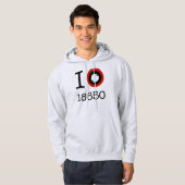 I Love 18650 Li-Ion Batteries Hoodie (Voorkant volledig)