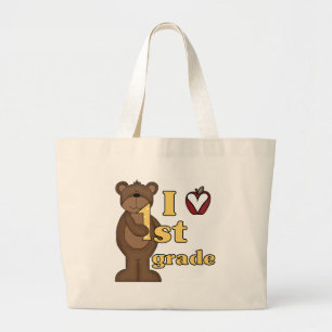 I Love 1st Grade Tshirts and Gifts Grote Tote Bag