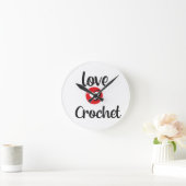 I Love 2 Crochet  Ronde Klok (Huis)