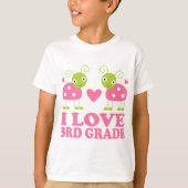 I Love 3rd Grade Ladybug T-shirt (Voorkant)
