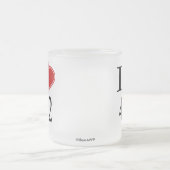 I Love 412 Pittsburgh Matglas Koffiemok (Center)