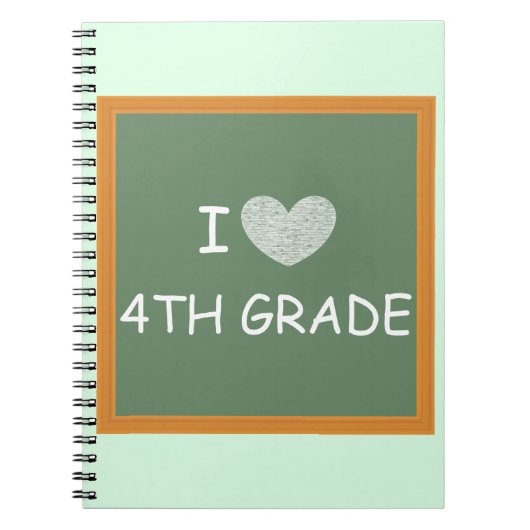I Love 4th Grade Notitieboek (Voorkant)