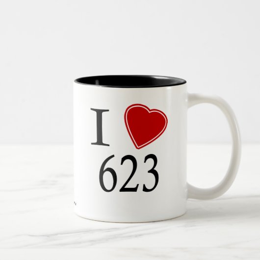 I Love 623 Phoenix Tweekleurige Koffiemok (Rechts)