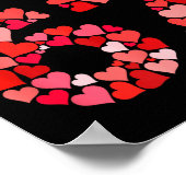 I Love 67 Valentine Heart_ Funny Meme Number 67 Te Poster (Hoek)