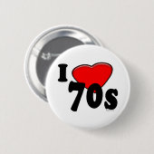 I Love 70s Button (Voorkant /achterkant)