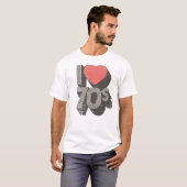 I Love 70s T-shirt (Voorkant volledig)