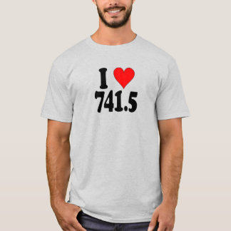 "I love 741.5" T-shirt