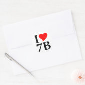 I love 7B Ronde Sticker (Envelop)