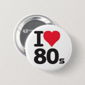 I love 80 ronde button 5,7 cm (Voorkant /achterkant)