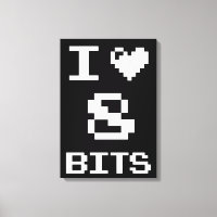 I Love 8 Bits, gamer geek design